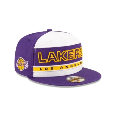 Los Angeles Lakers Gorra | New Era NBA Stripe 9fifty Snapback Cap Mexico - Morados